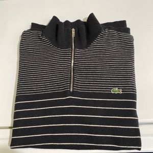 New Rare Vintage Lacoste Cotton Cashmere Half Zip